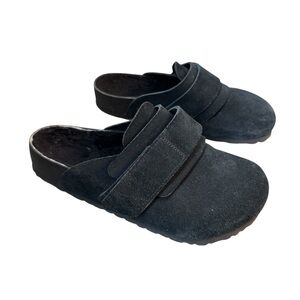Birkenstock 1774 Nagoya Suede Tekla 'Slate' size 39, black clog